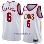 Maillot Cleveland Cavaliers Jordan Clarkson No 6 Association 2018 Blanc