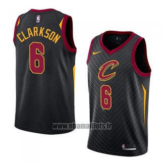 Maillot Cleveland Cavaliers Jordan Clarkson No 6 Statement 2018 Noir