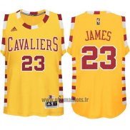 Maillot Cleveland Cavaliers Lebron James No 23 Retro Jaune