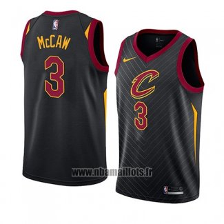 Maillot Cleveland Cavaliers Patrick Mccaw No 3 Statement 2018 Noir