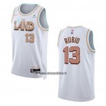 Maillot Cleveland Cavaliers Ricky Rubio NO 13 Ville 2022-23 Blanc