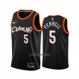 Maillot Cleveland Cavaliers Yogi Ferrell No 5 Ville 2020-21 Noir