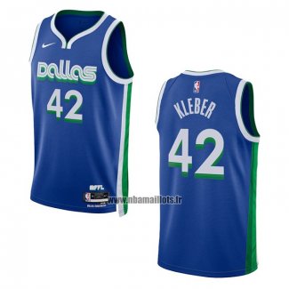 Maillot Dallas Mavericks Maxi Kleber NO 42 Ville 2022-23 Bleu