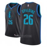 Maillot Dallas Mavericks Ray Spalding No 26 Ville 2018-19 Bleu