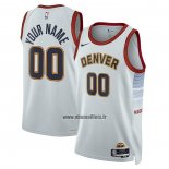 Maillot Denver Nuggets Personnalise Ville 2022-23 Blanc