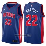 Maillot Detroit Pistons Avery Bradley No 22 Icon 2017-18 Bleu