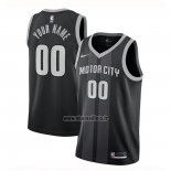 Maillot Detroit Pistons Personnalise Ville 2018-19 Noir