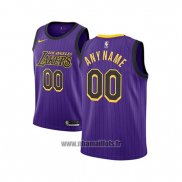 Maillot Enfant Los Angeles Lakers Personnalise Ville 2018-19 Volet