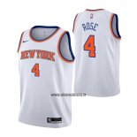 Maillot Enfant New York Knicks Derrick Rose NO 4 Association Blanc