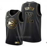 Maillot Golden Edition Atlanta Hawks De'andre Hunter No 12 Noir