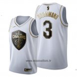 Maillot Golden Edition Cleveland Cavaliers Andre Drummond No 3 2019-20 Blanc
