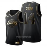 Maillot Golden Edition Los Angeles Lakers Danny Green No 14 Noir