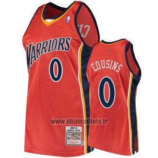 Maillot Golden State Warriors Demarcus Cousins No 0 2009-10 Hardwood Classics Orange