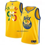 Maillot Golden State Warriors Juan Toscano-Anderson NO 95 2022 Statement Royal Special Mexique Edition Or