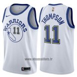 Maillot Golden State Warriors Klay Thompson No 11 Hardwood 2017-18 Blanc