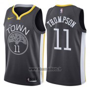 Maillot Golden State Warriors Klay Thompson No 11 Statement 2017-18 Noir