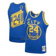 Maillot Golden State Warriors Rick Barry No 24 Mitchell & Ness 1966-67 Bleu