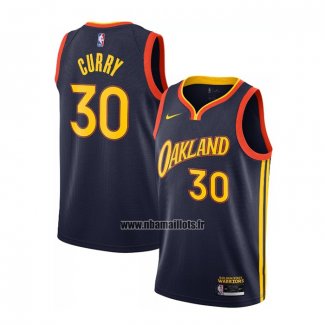 Maillot Golden State Warriors Stephen Curry No 30 Ville 2020-21 Blanc