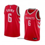 Maillot Houston Rockets Bobby Brown No 6 Icon 2018 Rouge