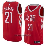 Maillot Houston Rockets Chinenu Onuaku No 21 Ville 2018 Rouge