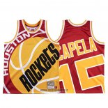 Maillot Houston Rockets Clint Capela NO 15 Mitchell & Ness Big Face Rouge