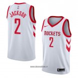 Maillot Houston Rockets Demetrius Jackson No 2 Association 2018 Blanc