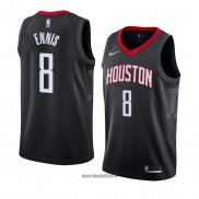 Maillot Houston Rockets James Ennis No 8 Statement 2018 Noir