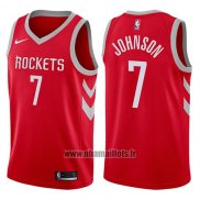 Maillot Houston Rockets Joe Johnson No 7 2017-18 Rouge