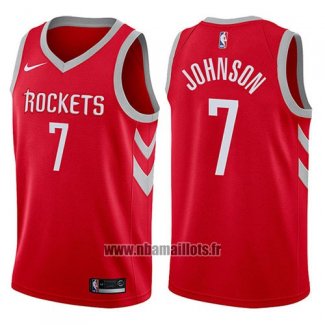 Maillot Houston Rockets Joe Johnson No 7 2017-18 Rouge