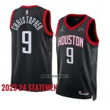 Maillot Houston Rockets Josh Christopher NO 9 Statement 2023-24 Noir