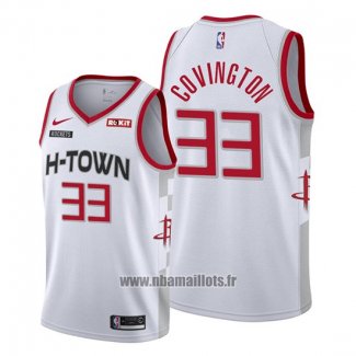 Maillot Houston Rockets Robert Covington No 33 Ville 2019-20 Blanc