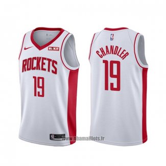 Maillot Houston Rockets Tyson Chandler NO 19 Association Blanc