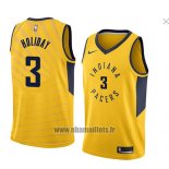 Maillot Indiana Pacers Aaron Holiday No 3 Statement 2018 Jaune