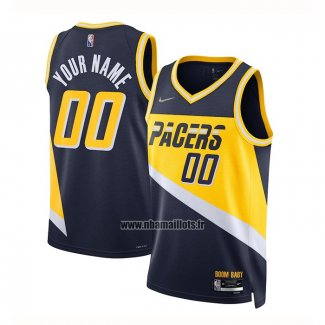 Maillot Indiana Pacers Personnalise Ville 2021-22 Bleu