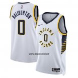 Maillot Indiana Pacers Tyrese Haliburton NO 0 Icon 2022-23 Blanc