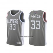 Maillot Los Angeles Clippers Nicolas Batum No 33 Earned 2020-21 Gris