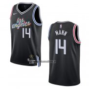 Maillot Los Angeles Clippers Terance Mann NO 14 Ville 2022-23 Noir