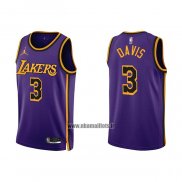 Maillot Los Angeles Lakers Anthony Davis NO 3 Statement 2022-23 Volet