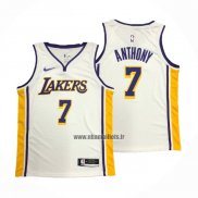 Maillot Los Angeles Lakers Carmelo Anthony NO 7 Association Blanc