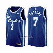 Maillot Los Angeles Lakers Carmelo Anthony NO 7 Classic 2021 Bleu
