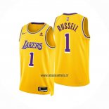 Maillot Los Angeles Lakers D'angelo Russell NO 1 Icon Jaune