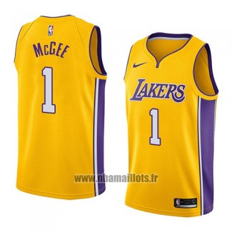 Maillot Los Angeles Lakers Javale Mcgee No 1 Icon 2018 Jaune