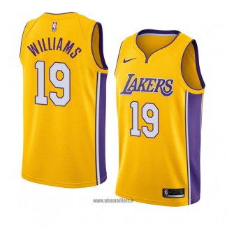 Maillot Los Angeles Lakers Johnathan Williams No 19 Icon 2018 Or