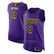 Maillot Los Angeles Lakers Kobe Bryant No 8 Ville 2018-19 Volet