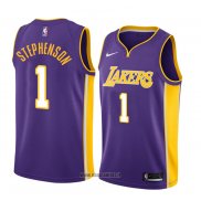 Maillot Los Angeles Lakers Lance Stephenson No 1 Statement 2017-18 Volet