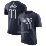 Maillot Manche Courte Dallas Mavericks Luka Doncic Statement 2022-23 Noir