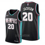 Maillot Memphis Grizzlies Josh Jackson No 20 Classic 20th Season Noir