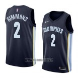 Maillot Memphis Grizzlies Kobi Simmons No 2 Icon 2018 Bleu