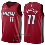 Maillot Miami Heat Dion Waiters No 11 Statement 2017-18 Rouge