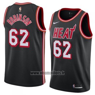 Maillot Miami Heat Duncan Robinson No 62 Classic 2018 Noir